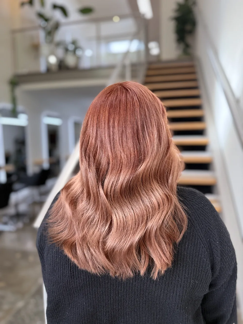 Soft rose balayage result at BIBA Croydon